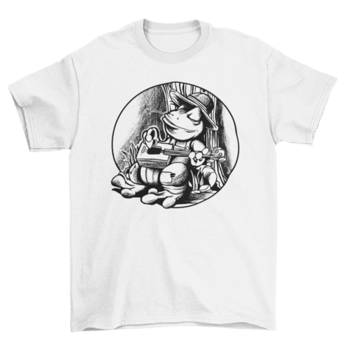 Frog cigar box guitar t-shirt