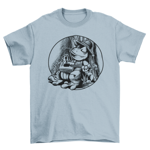 Frog cigar box guitar t-shirt