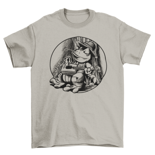 Frog cigar box guitar t-shirt
