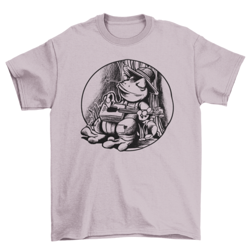 Frog cigar box guitar t-shirt
