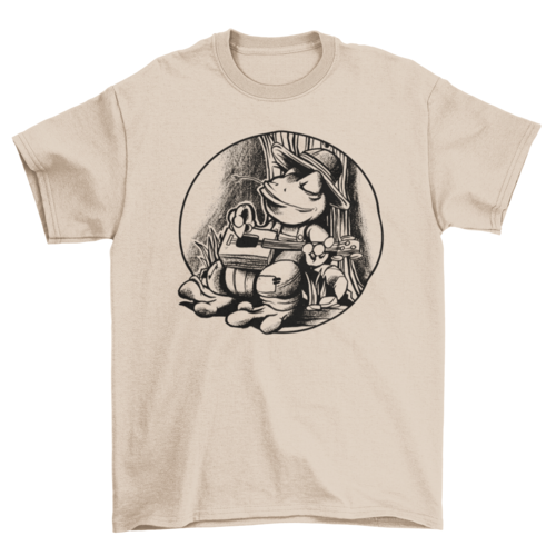 Frog cigar box guitar t-shirt
