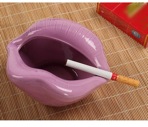 Ceramic Cigar Ashtray Sexy Lip Shape